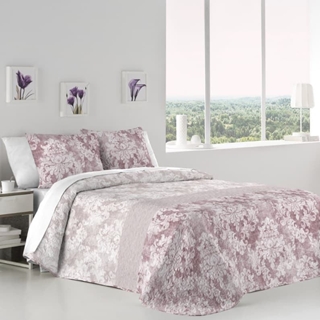 Fun&Deco Colcha Bouti Benisa malva - Imagen 1